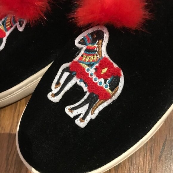 soludos show pony velvet slip ons - Picture 2 of 9